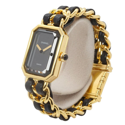 Chanel Premiere S Vintage Watch Black Gold Quartz — view 2