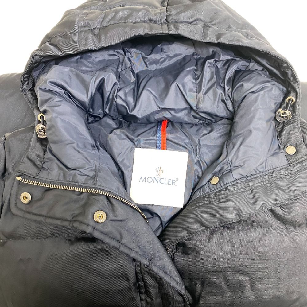 Moncler Fatsian 0 Nylon Down Jacket Navy — view 3