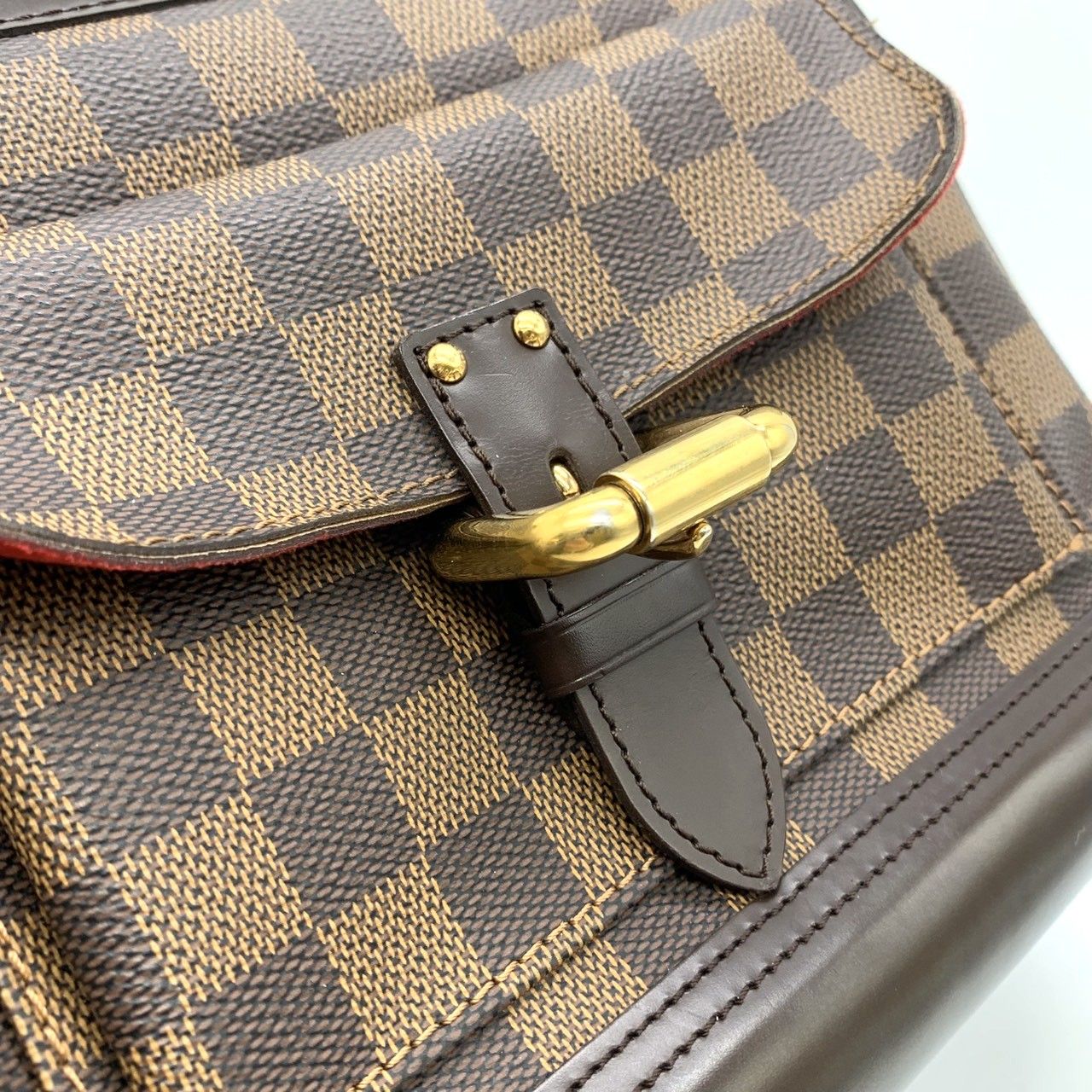 Louis Vuitton Knightsbridge Handbag Damier Azur Canvas Brown — view 9