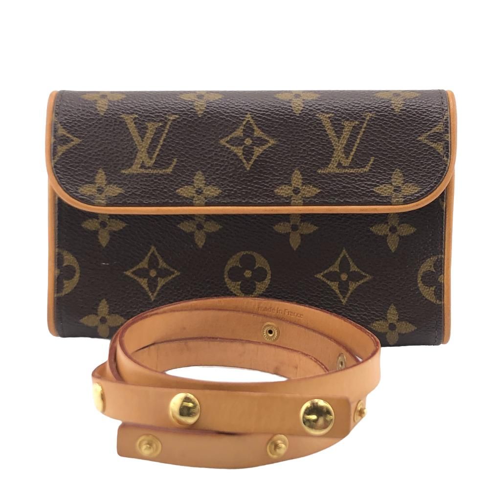 Louis Vuitton Florentine Monogram Leather Pochette Brown Handbag