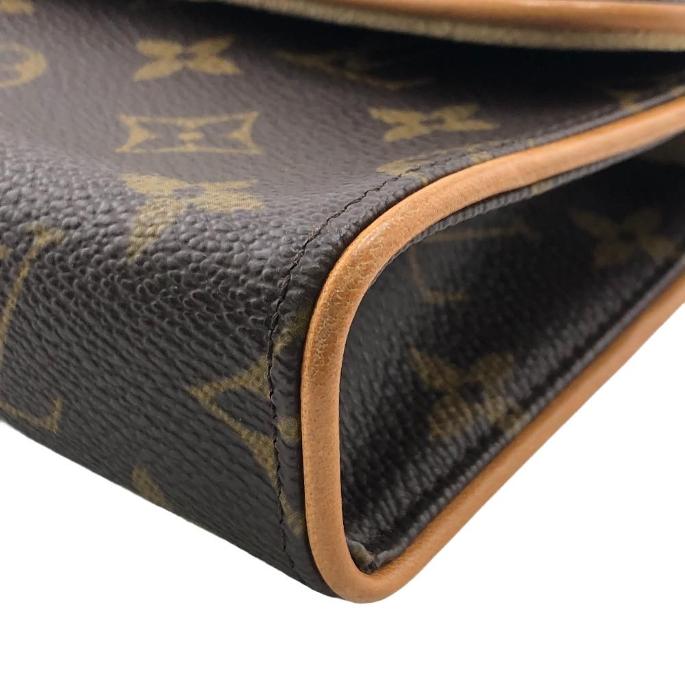 Louis Vuitton Florentine Monogram Leather Pochette Brown Handbag — view 4