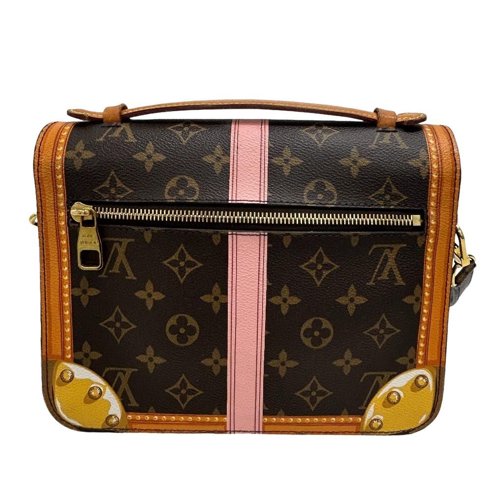 Louis Vuitton Summer Trunk Pochette Metis Monogram Leather Shoulder Bag Brown — view 2