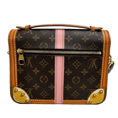Louis Vuitton Summer Trunk Pochette Metis Monogram Leather Shoulder Bag Brown — view 2