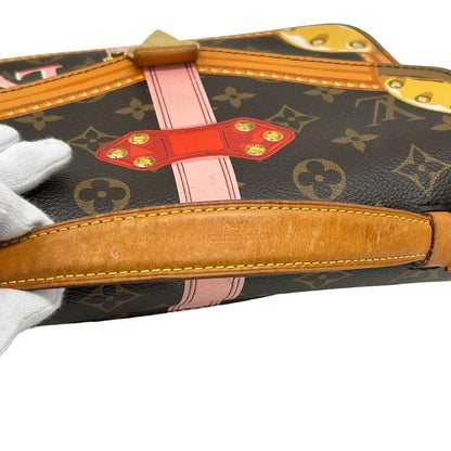 Louis Vuitton Summer Trunk Pochette Metis Monogram Leather Shoulder Bag Brown — view 6