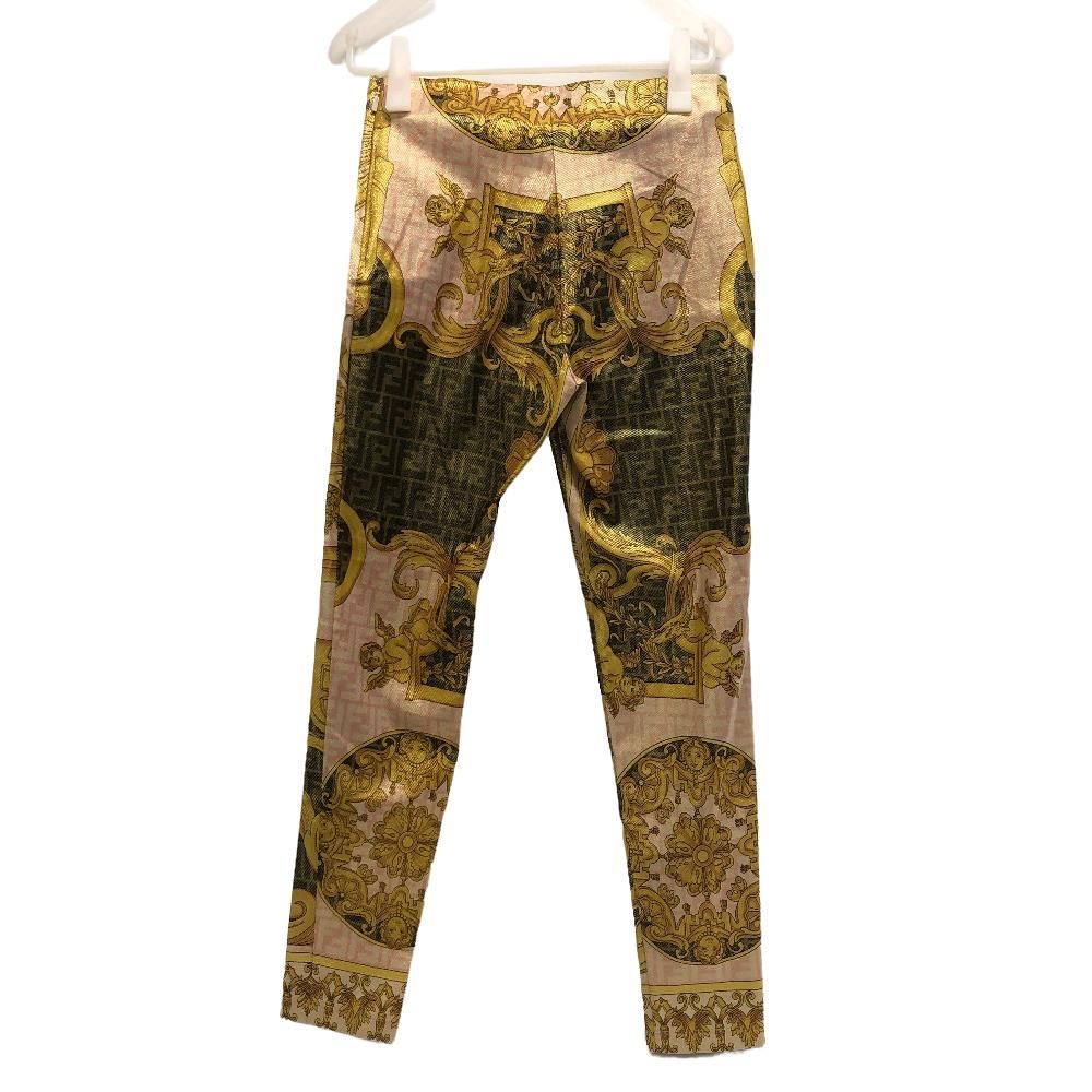 Fendi Nylon Pants Gold