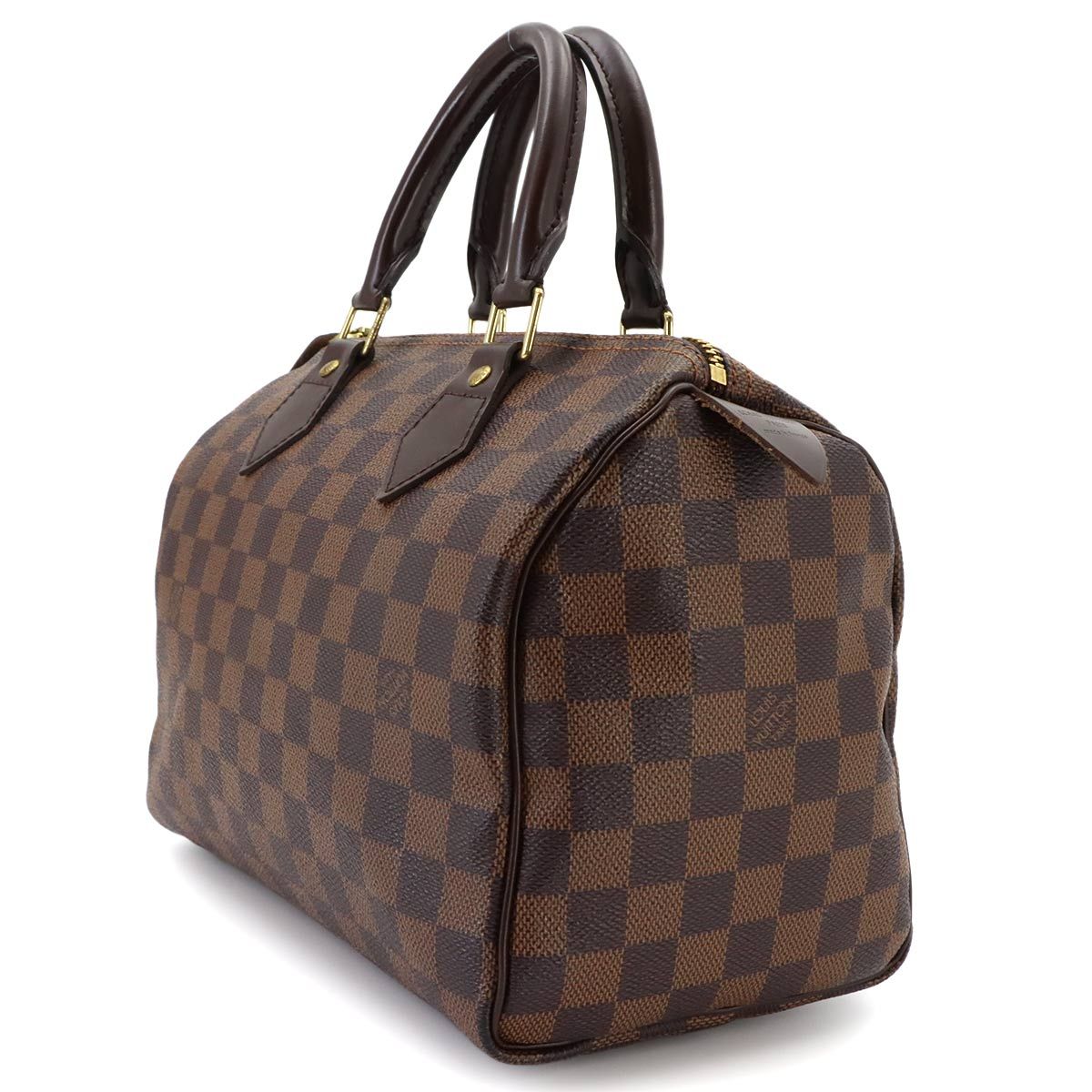 Louis Vuitton Damier Speedy 25 Hand Bag Ebene Brown Gold — view 3