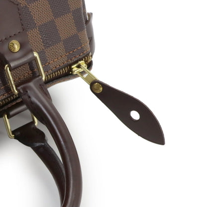 Louis Vuitton Damier Speedy 25 Hand Bag Ebene Brown Gold — view 9