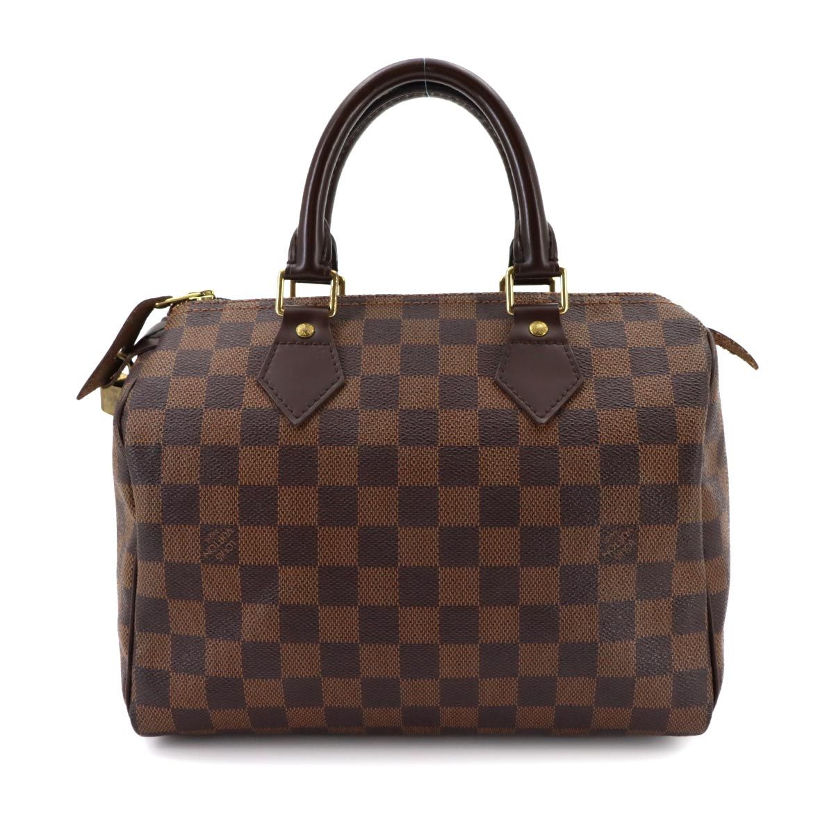 Louis Vuitton Damier Speedy 25 Hand Bag Ebene Brown Gold — view 2