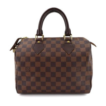 Louis Vuitton Damier Speedy 25 Hand Bag Ebene Brown Gold — view 2