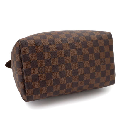 Louis Vuitton Damier Speedy 25 Hand Bag Ebene Brown Gold — view 4