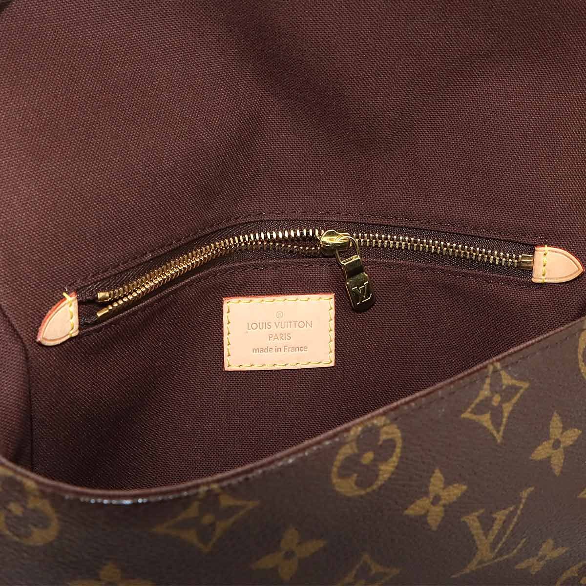 Louis Vuitton Monogram Cite GM Shoulder Bag Brown Gold Chantilly — view 8