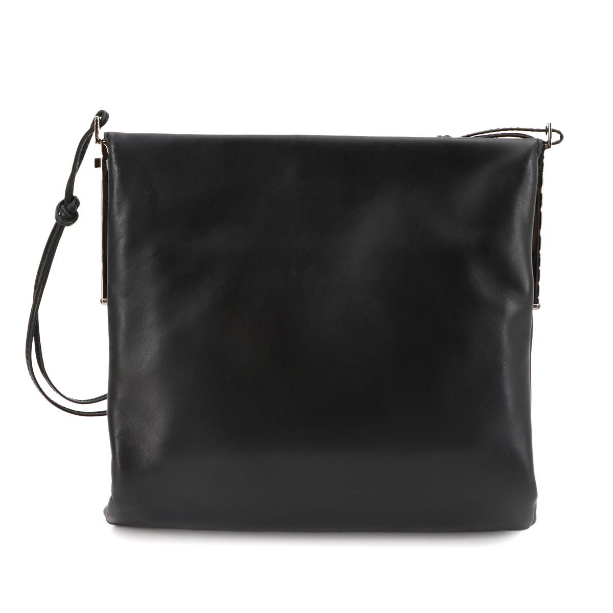 Gucci Shoulder Bag Leather Black 005 Silver — view 3