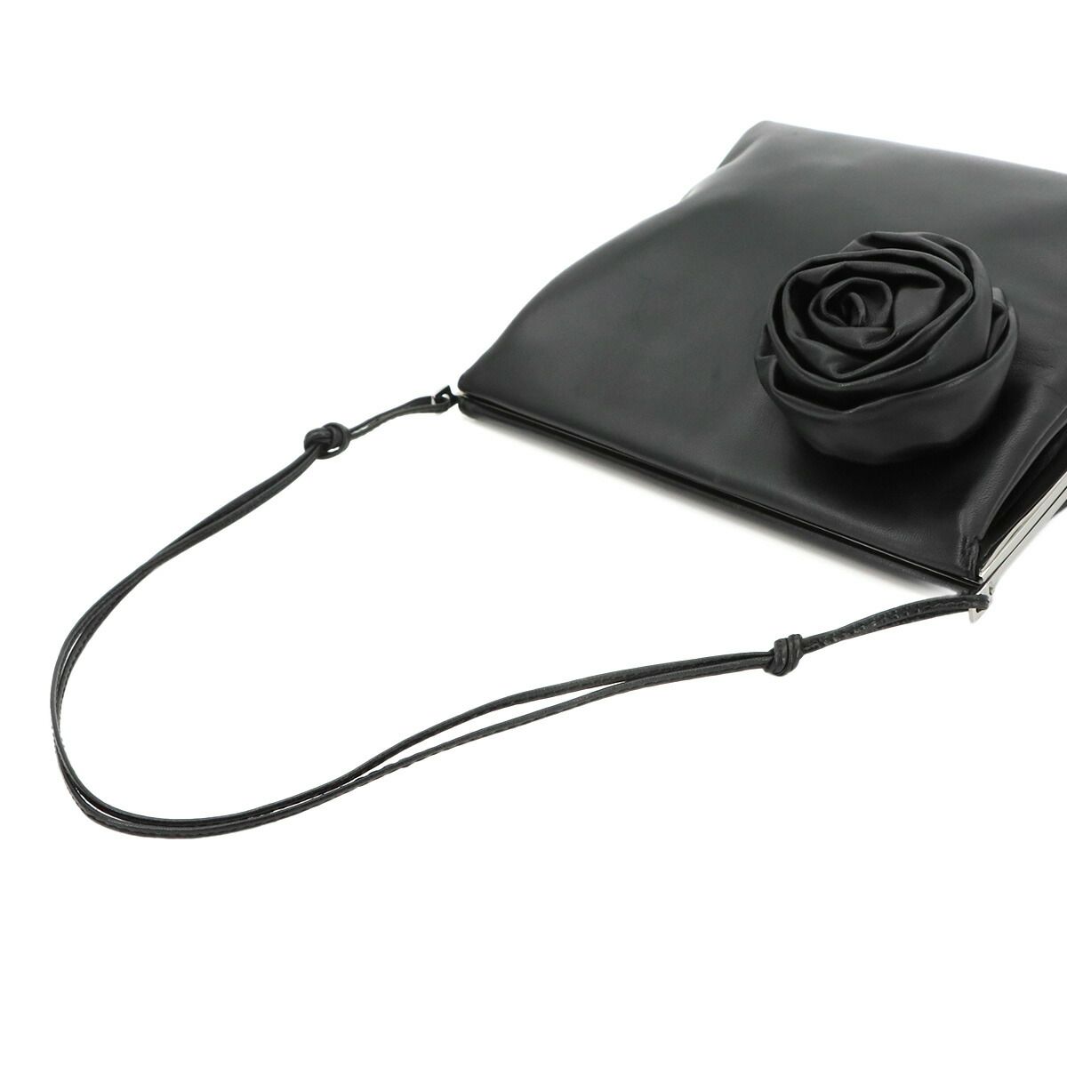 Gucci Shoulder Bag Leather Black 005 Silver — view 6