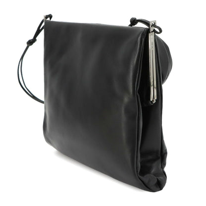 Gucci Shoulder Bag Leather Black 005 Silver — view 4