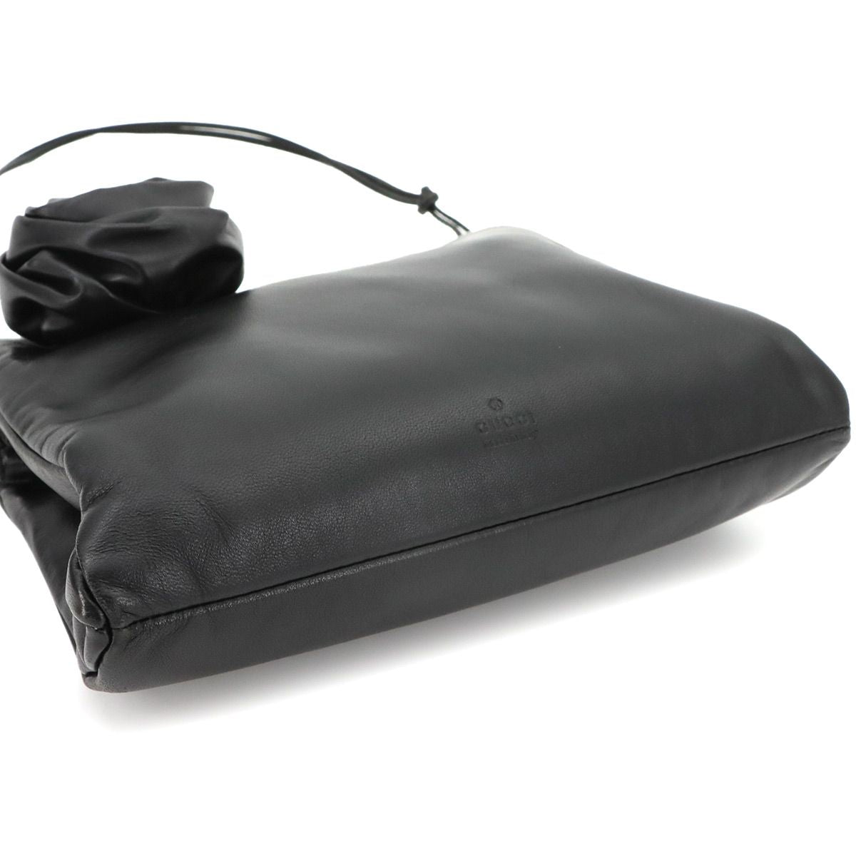 Gucci Shoulder Bag Leather Black 005 Silver — view 5