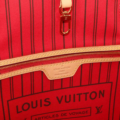Louis Vuitton Monogram Neverfull Tote Brown Cerise — view 7