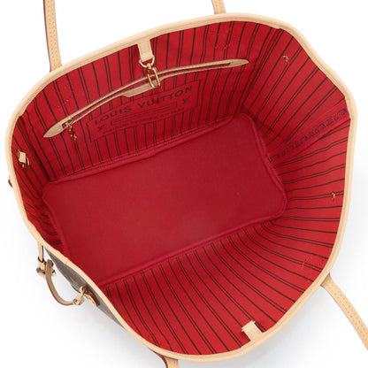 Louis Vuitton Monogram Neverfull Tote Brown Cerise — view 6
