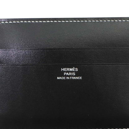 Hermes Series Oriental Card Case Business Holder Box Calf Black — view 7