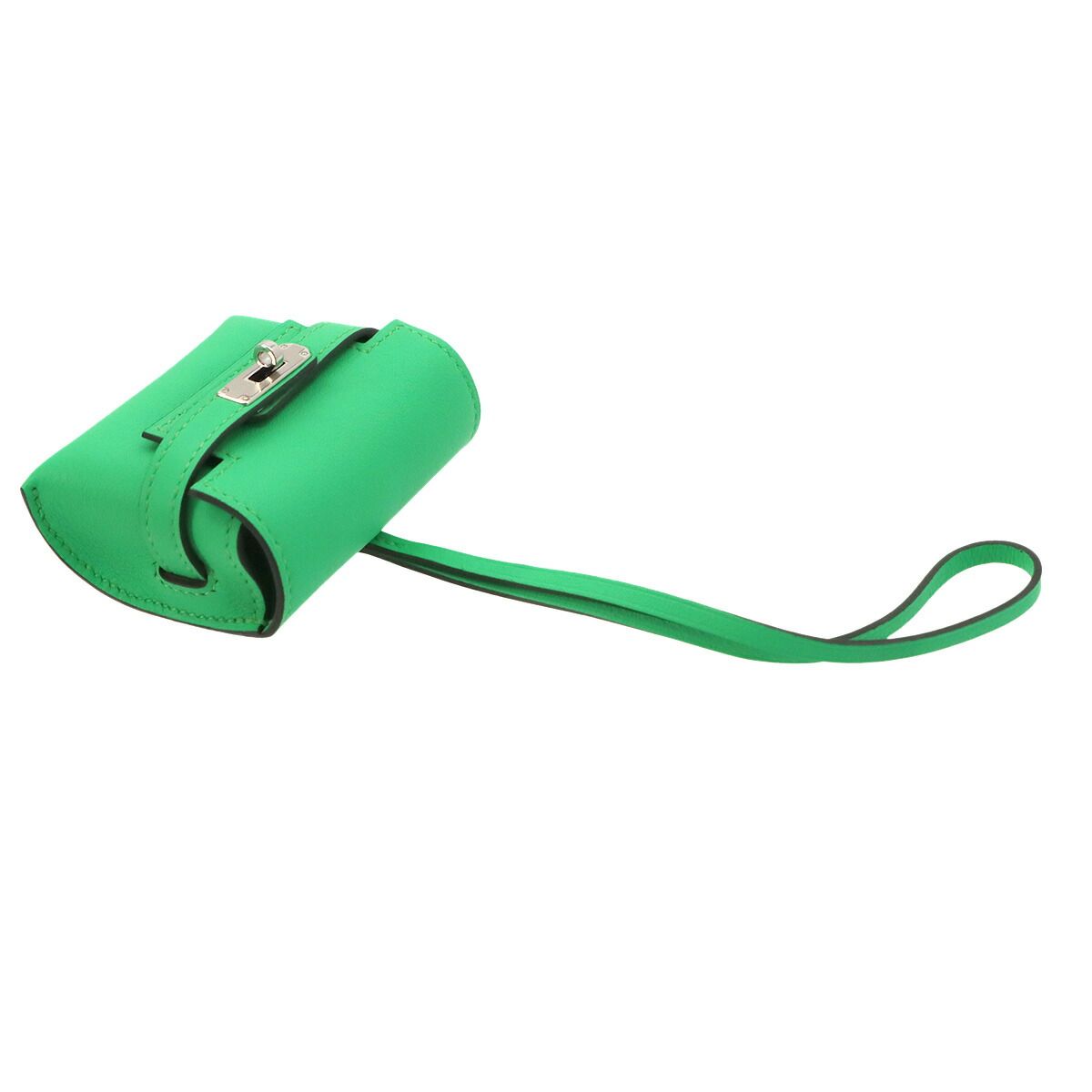 Hermes Kelly Festival Bag Charm Swift Vert Comic — view 5