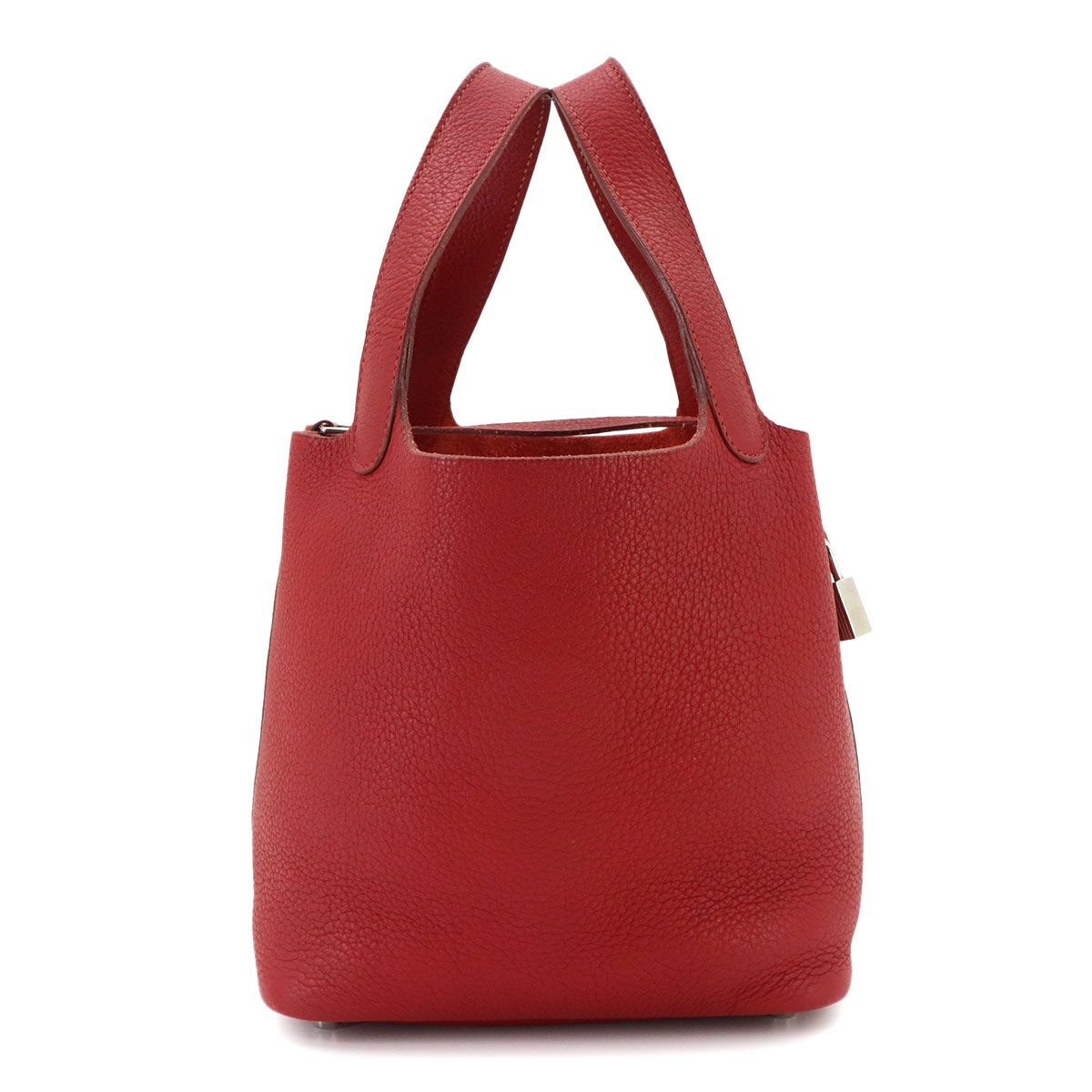 Hermes Picotin Lock PM Hand Bag Taurillon Clemence Silver — view 3