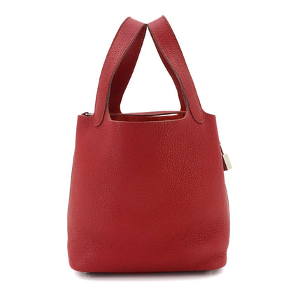 Hermes Picotin Lock PM Hand Bag Taurillon Clemence Silver — view 3