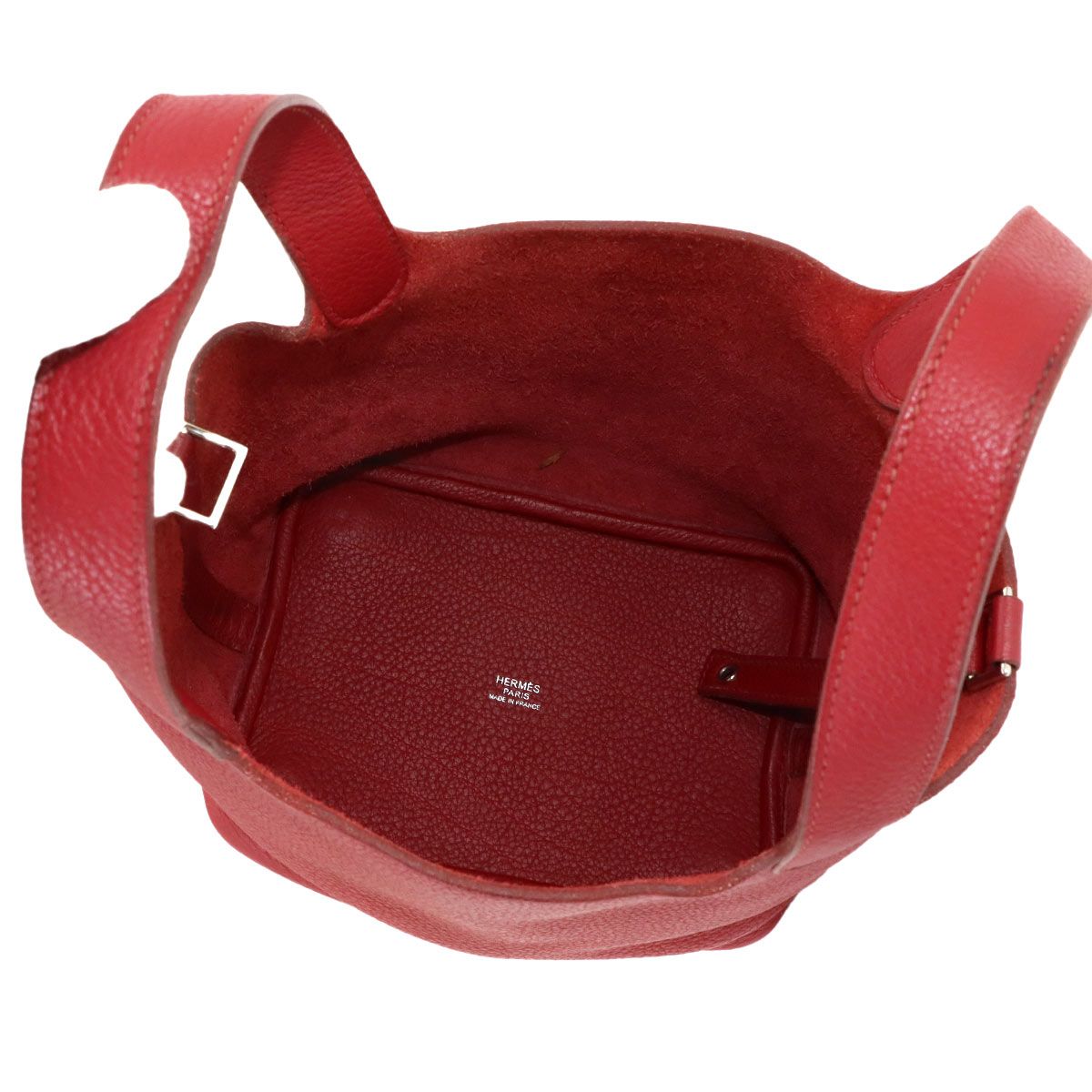 Hermes Picotin Lock PM Hand Bag Taurillon Clemence Silver — view 7