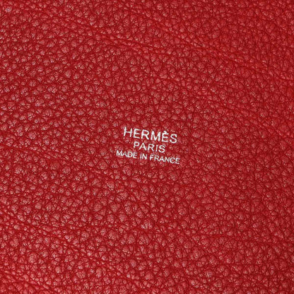 Hermes Picotin Lock PM Hand Bag Taurillon Clemence Silver — view 8