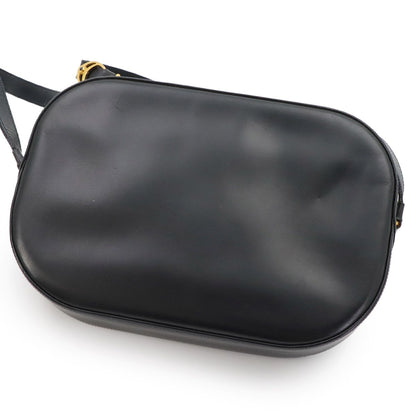 Cartier Sapphire Line S de Shoulder Bag Leather Navy Gold Vintage — view 8