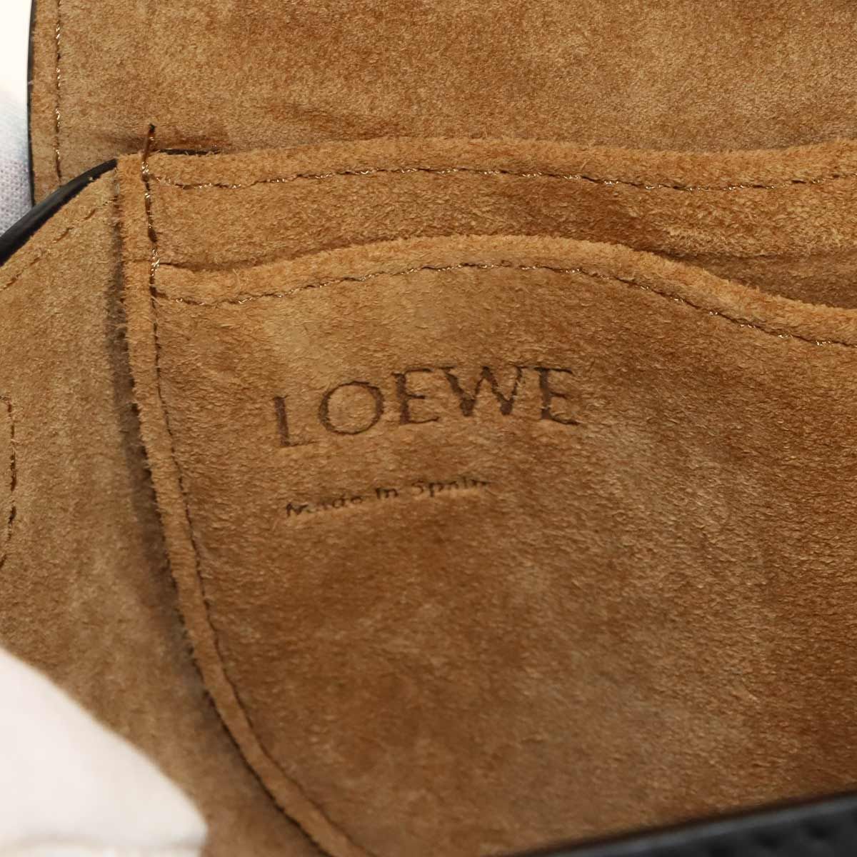 Loewe Gate Dual Mini Shoulder Bag Leather Black Gold — view 8