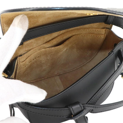 Loewe Gate Dual Mini Shoulder Bag Leather Black Gold — view 7