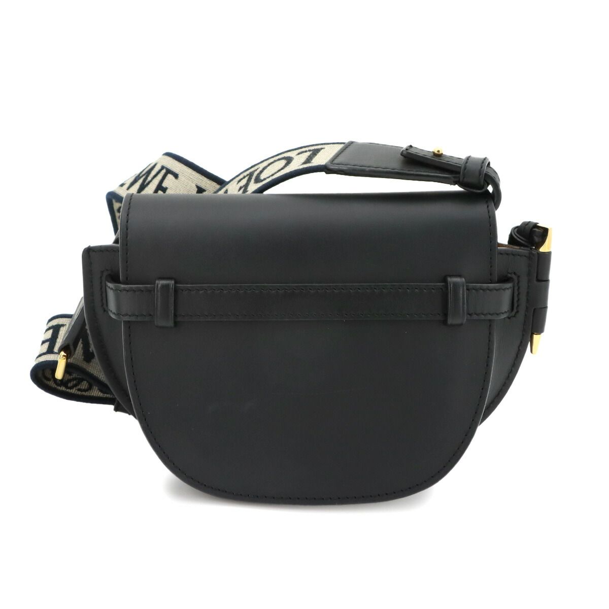 Loewe Gate Dual Mini Shoulder Bag Leather Black Gold — view 3