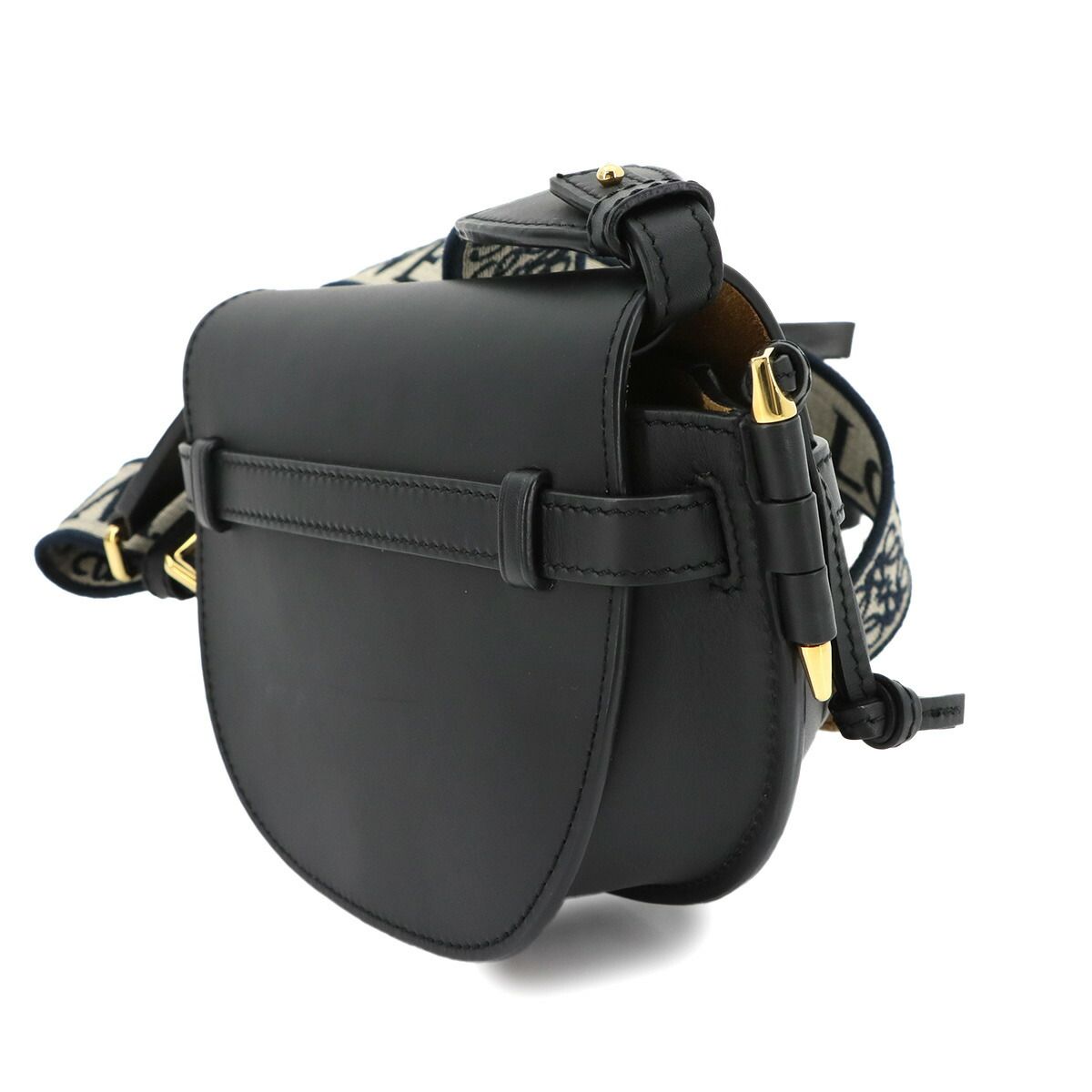 Loewe Gate Dual Mini Shoulder Bag Leather Black Gold — view 4
