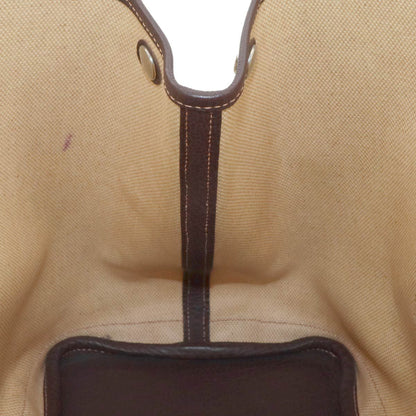 Hermes Garden Party 36 PM Tote Toile Ash Leather Natural Brown Silver — view 7