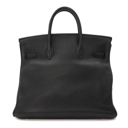 Hermes Haut a Courroies Hac 32 Togo Black Hand Bag Silver 32 — view 2