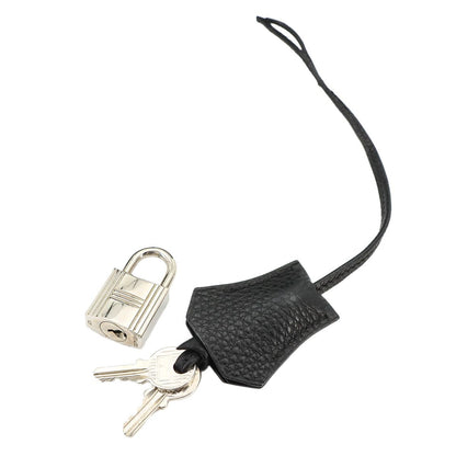 Hermes Haut a Courroies Hac 32 Togo Black Hand Bag Silver 32 — view 9