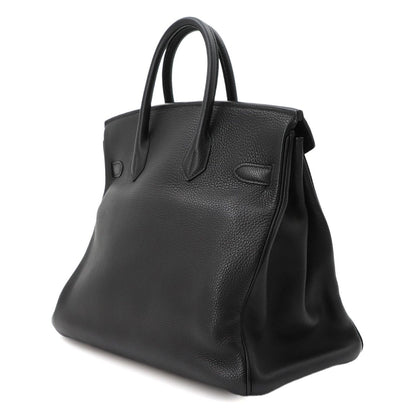 Hermes Haut a Courroies Hac 32 Togo Black Hand Bag Silver 32 — view 3
