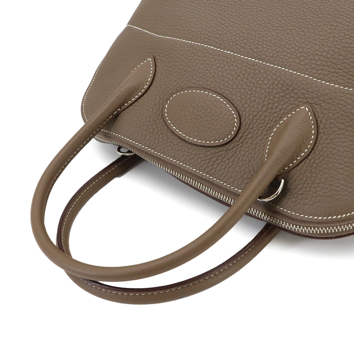 Hermes Bolide 31 2-Way Bag Taurillon Clemence Etoupe Silver — view 5