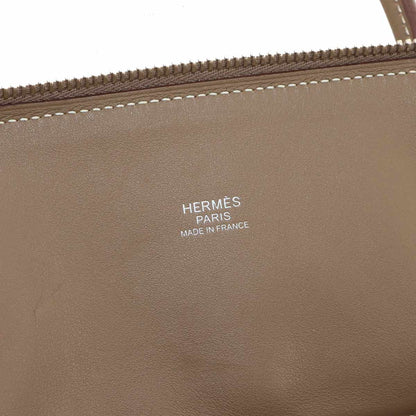 Hermes Bolide 31 2-Way Bag Taurillon Clemence Etoupe Silver — view 7