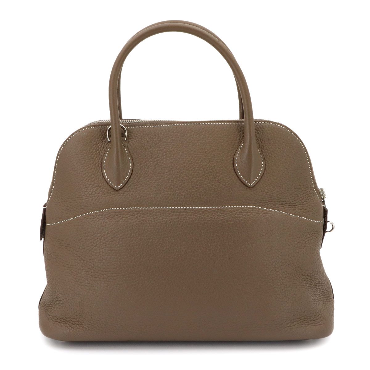 Hermes Bolide 31 2-Way Bag Taurillon Clemence Etoupe Silver — view 2