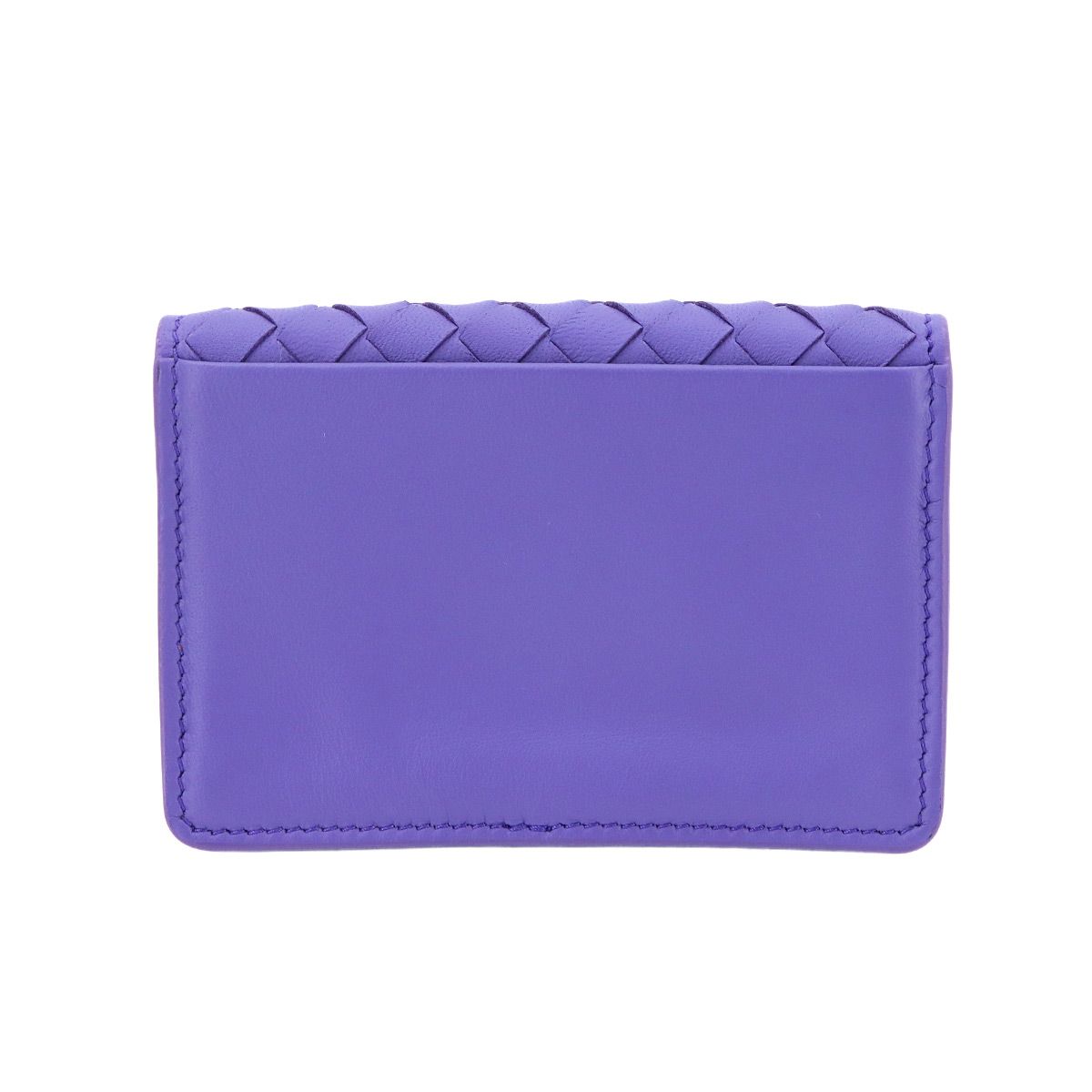 Bottega Veneta Intrecciato Card Case Leather Purple — view 3