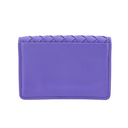 Bottega Veneta Intrecciato Card Case Leather Purple — view 3