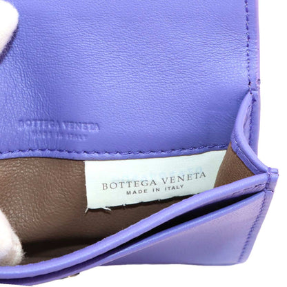 Bottega Veneta Intrecciato Card Case Leather Purple — view 8