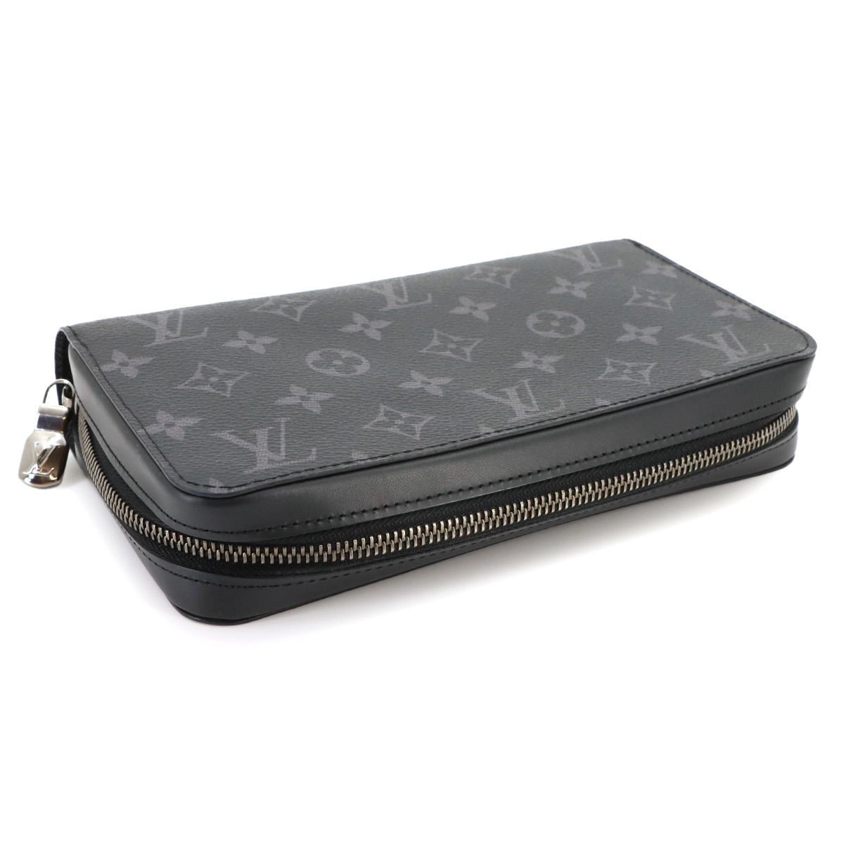 Louis Vuitton Monogram Eclipse Zippy XL Zip Around Wallet Black — view 4