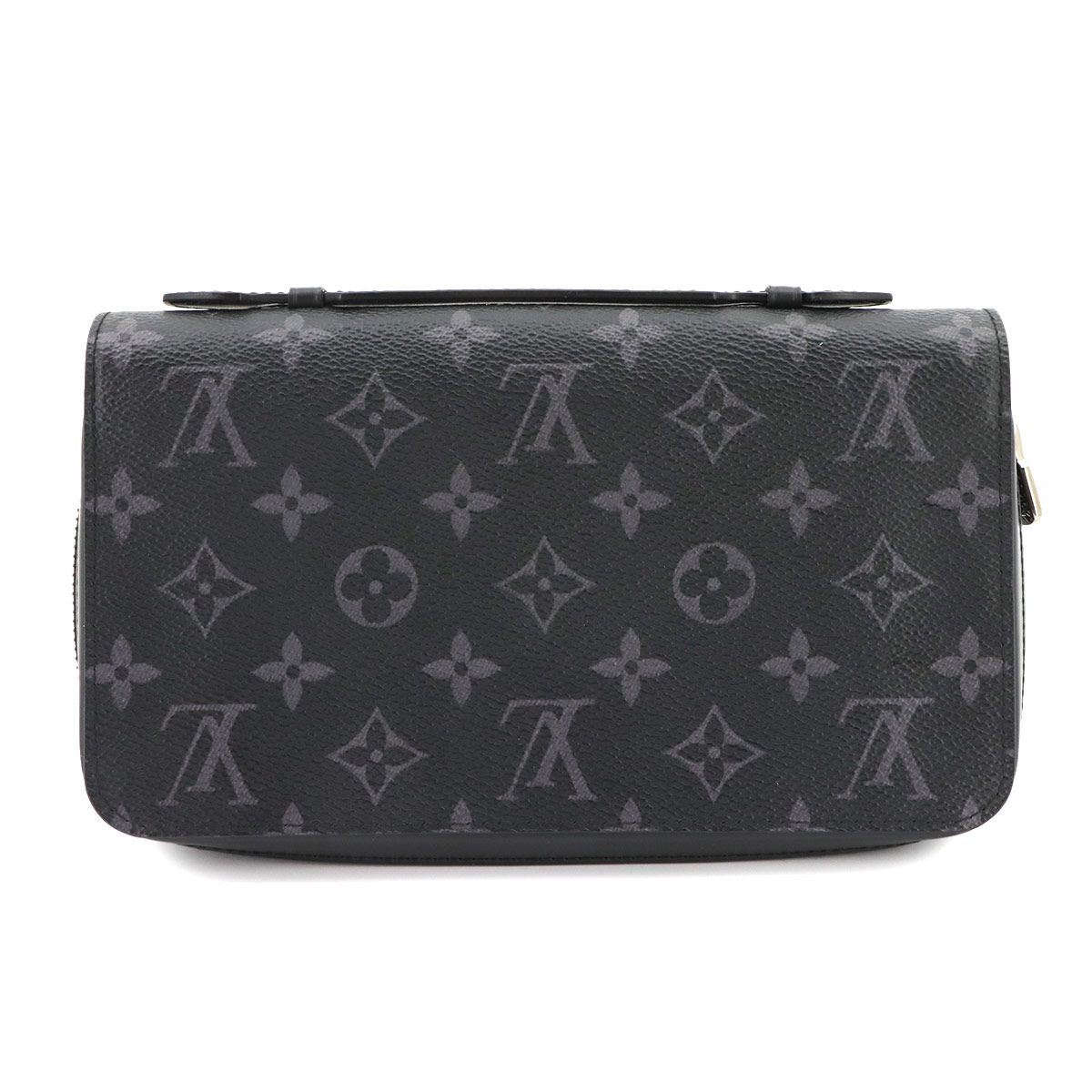 Louis Vuitton Monogram Eclipse Zippy XL Zip Around Wallet Black — view 2