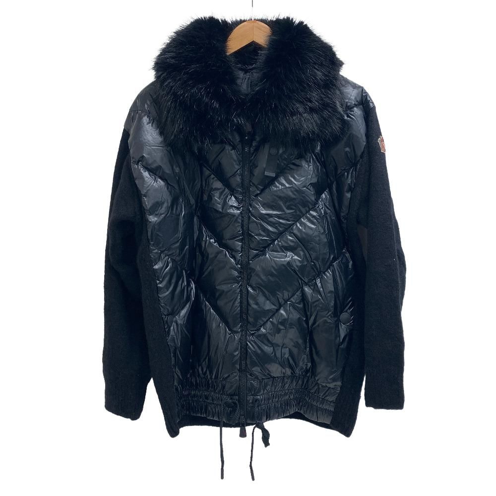 Moncler Grenoble Alpaca Down Jacket Black