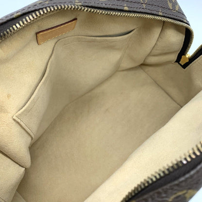 Louis Vuitton Manhattan PM Handbag Monogram Canvas Brown — view 7