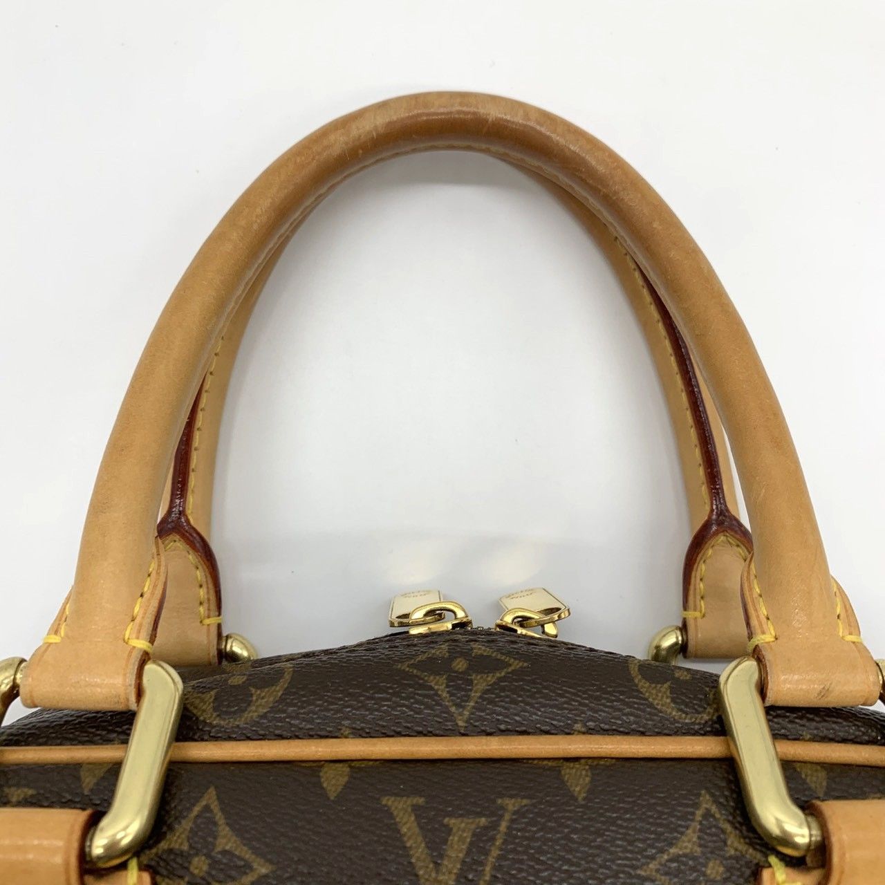Louis Vuitton Manhattan PM Handbag Monogram Canvas Brown — view 6