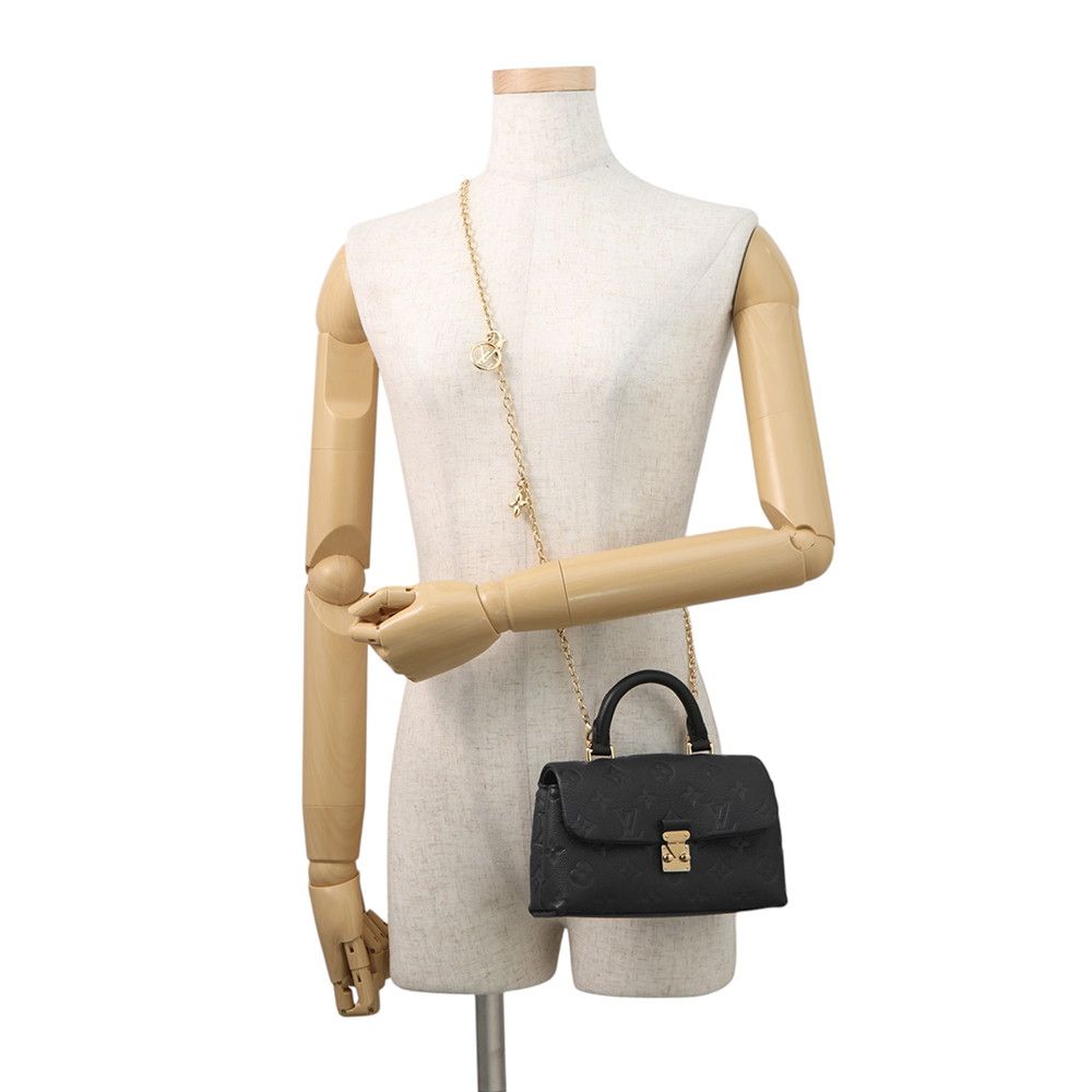 Louis Vuitton Monogram Empreinte Nano Madeleine 2-Way Shoulder Bag Black — view 5
