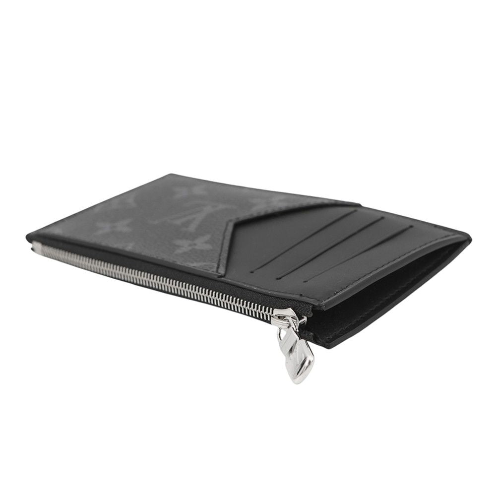 Louis Vuitton Card Case Coin Holder Taiga Monogram Eclipse Black — view 2