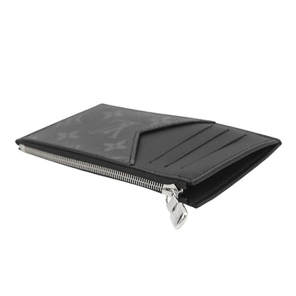 Louis Vuitton Card Case Coin Holder Taiga Monogram Eclipse Black — view 2